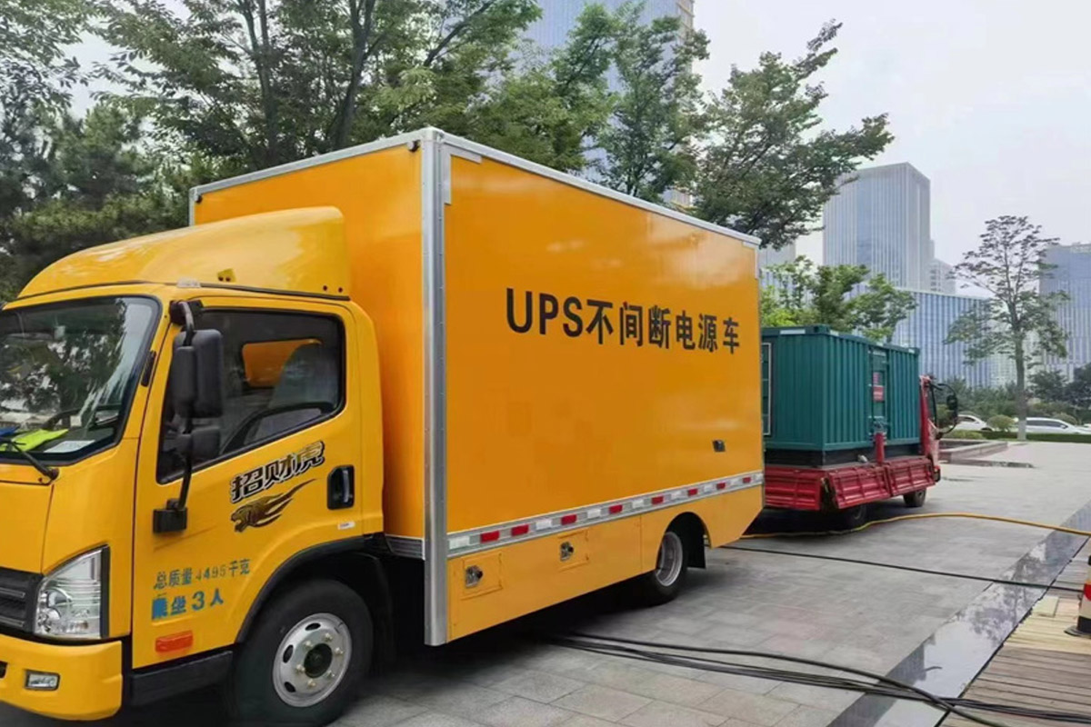 肇州发电机租赁施工现场