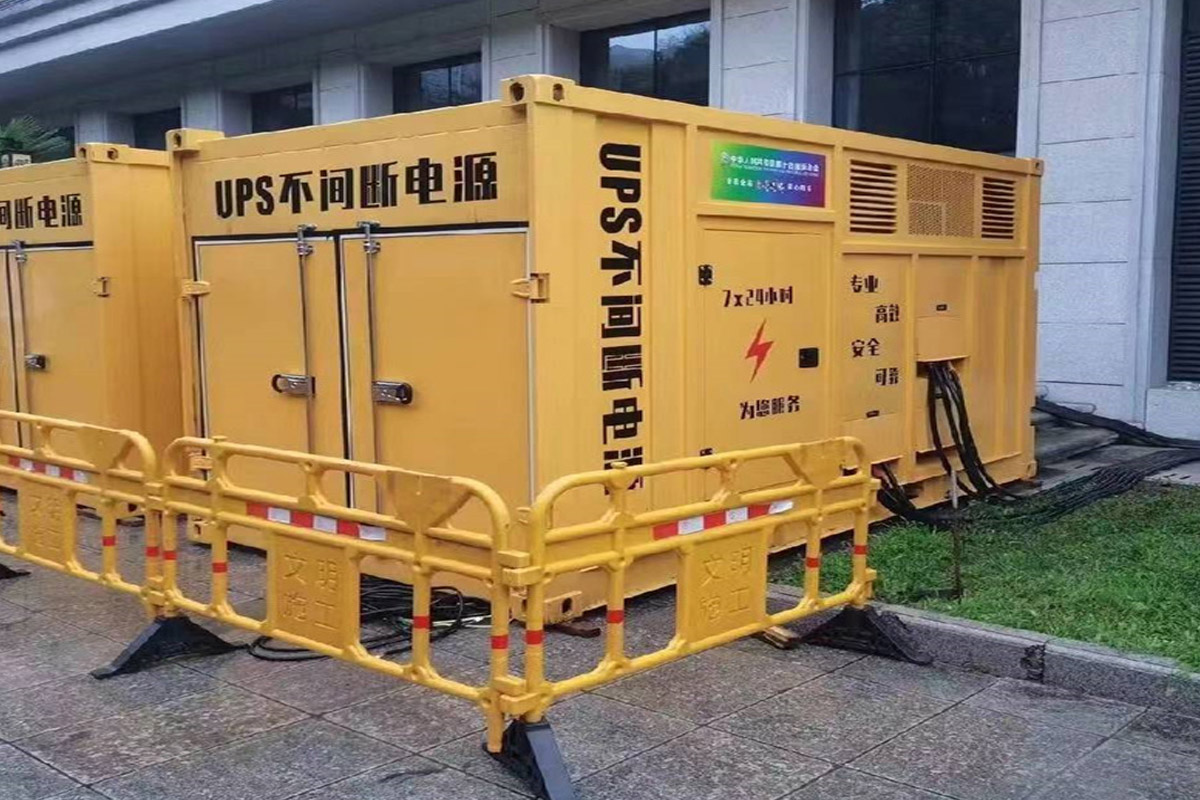 肇州发电机租赁施工现场